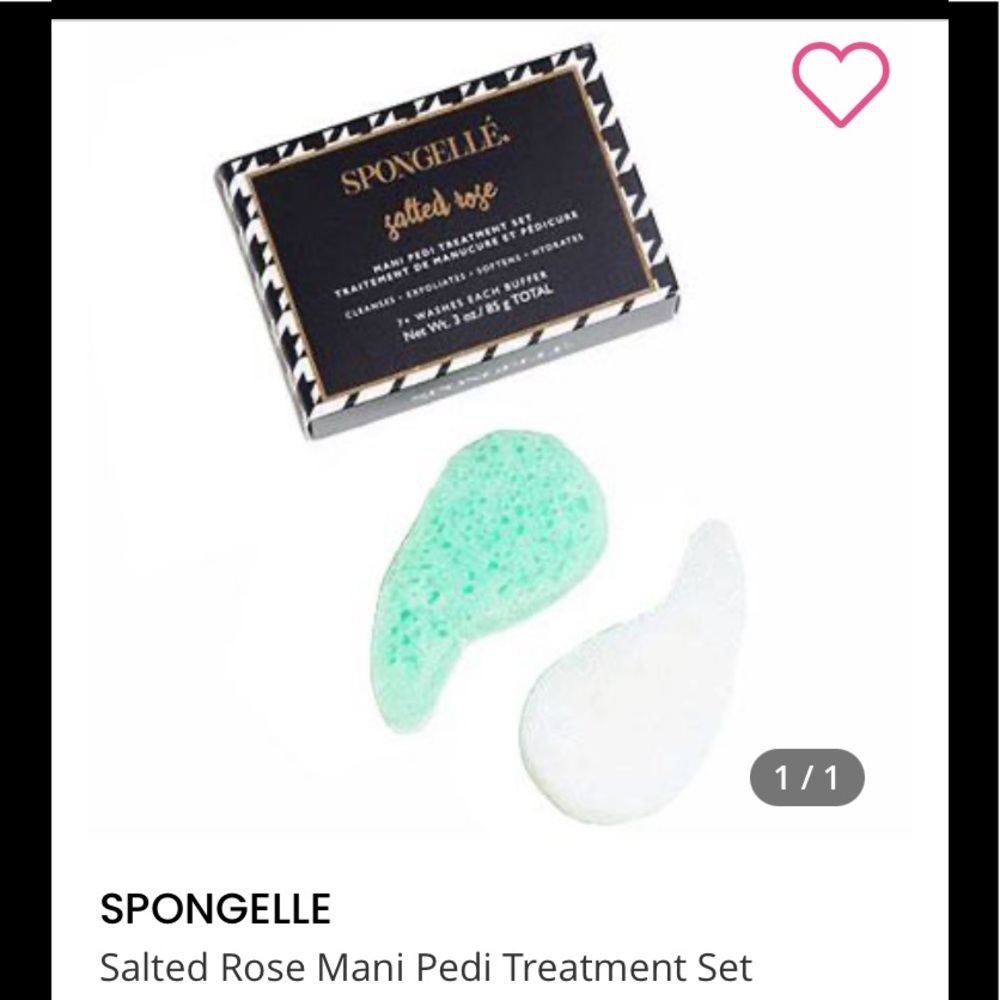 SPONGELLE SALTED ROSE MANI AND PEDI TREATMENT SET- Your Feet Will Thank You!
